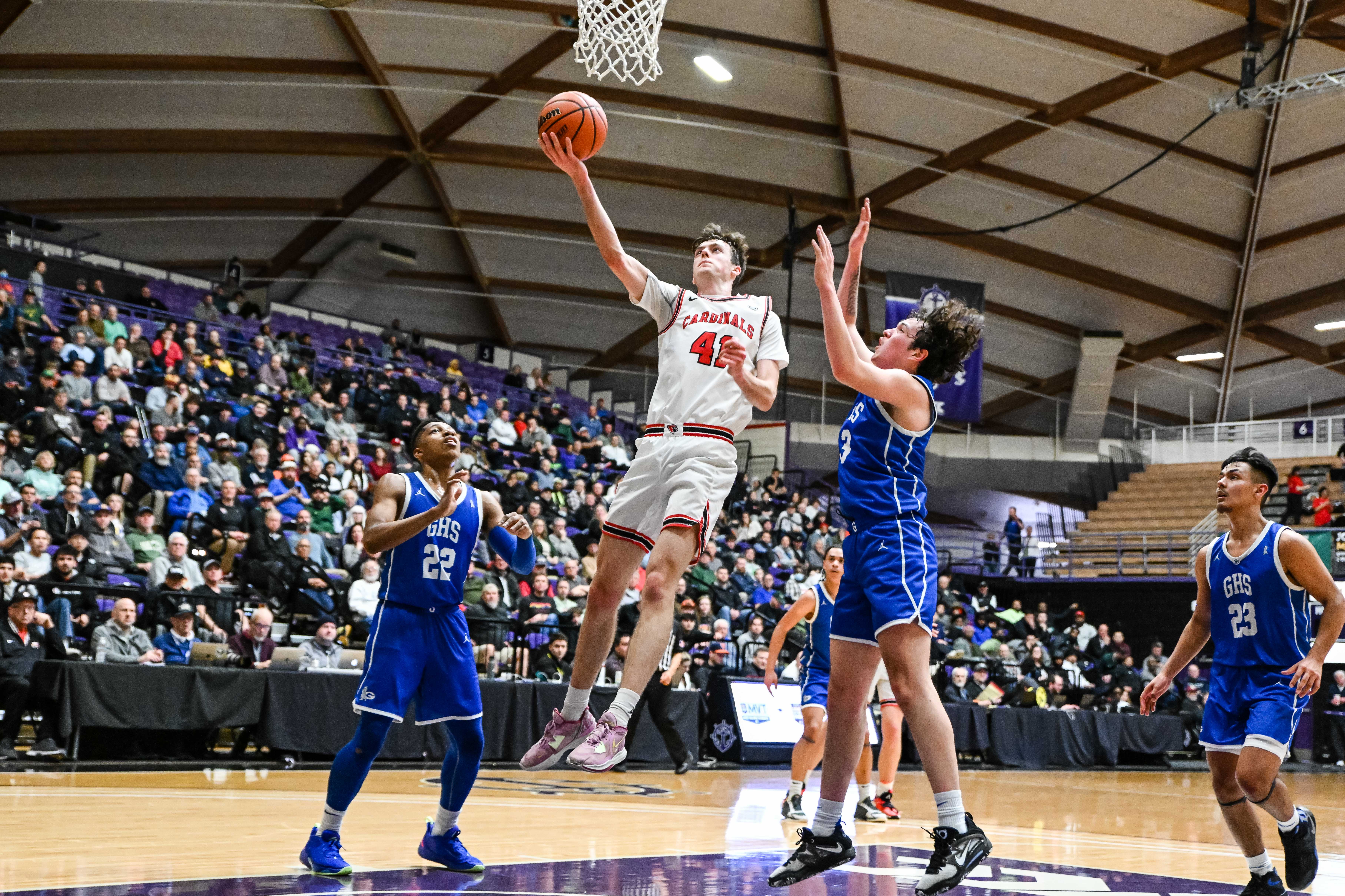 Lincoln Gresham 6A Oregon boys basketball quarterfinal Naji Saker -59